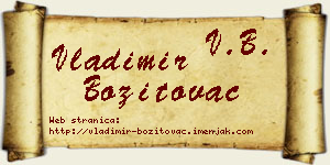 Vladimir Bozitovac vizit kartica
